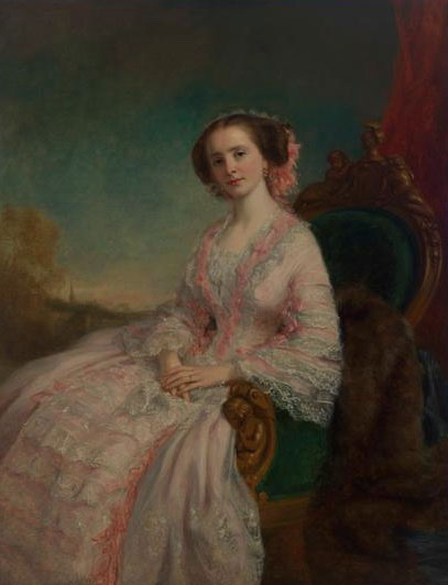 Caroline Slidell Perry Belmont Patining by George Peter Alexander Healy